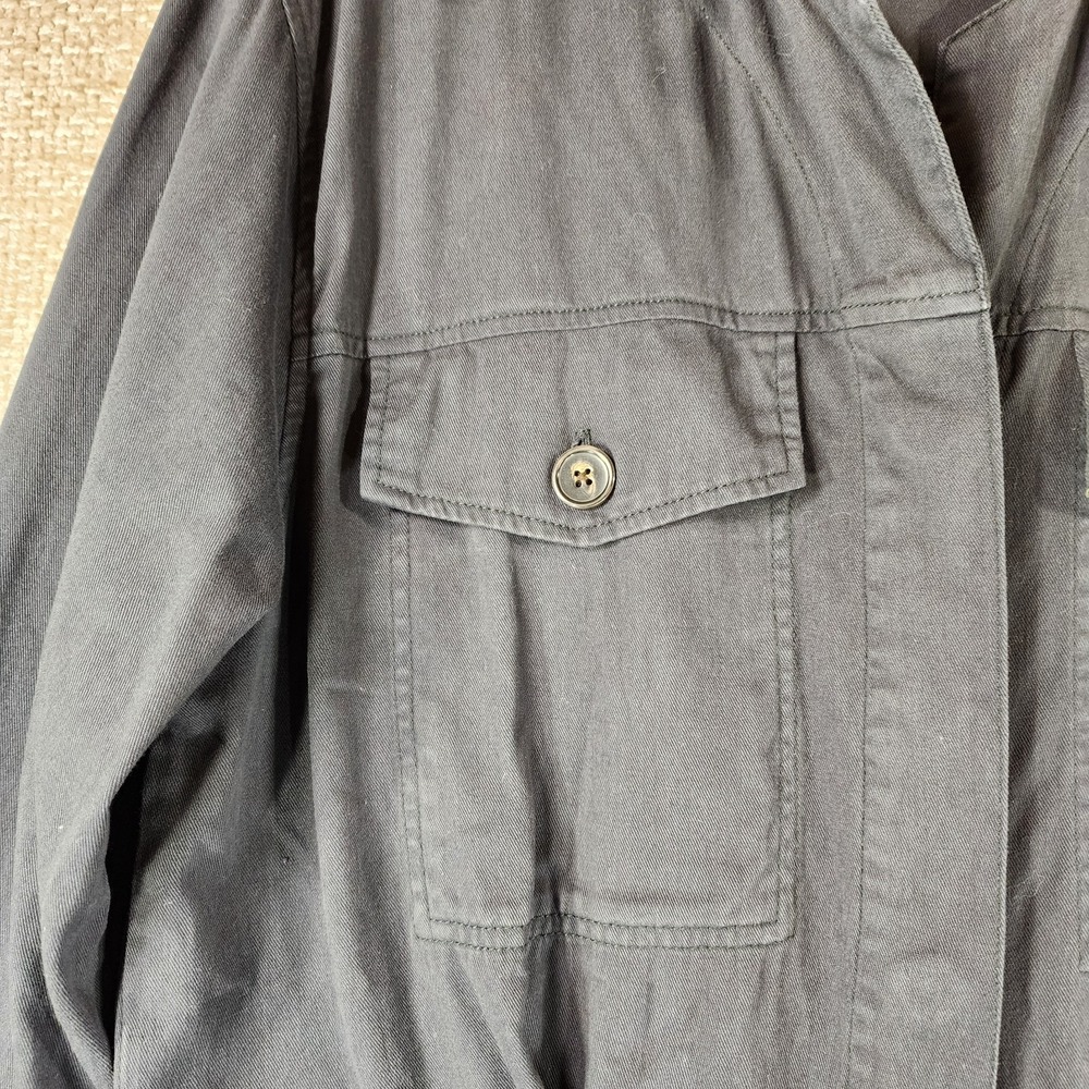 Anthropologie Unpublished Utility Jumpsuit Coveralls Womens M Blue Belted EUC - Picture 3 of 16